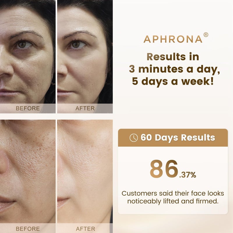 Aphrona Galvanic Spa Facial Toning Device MicroCurrent Gua Sha face Tone Device Skin Firming FDA Cleared Facial Massager - Image 4