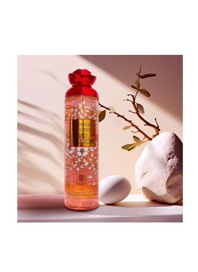 Emper - Flower's Secret Red Blossom Body Mist For Women 250ml - Image 1