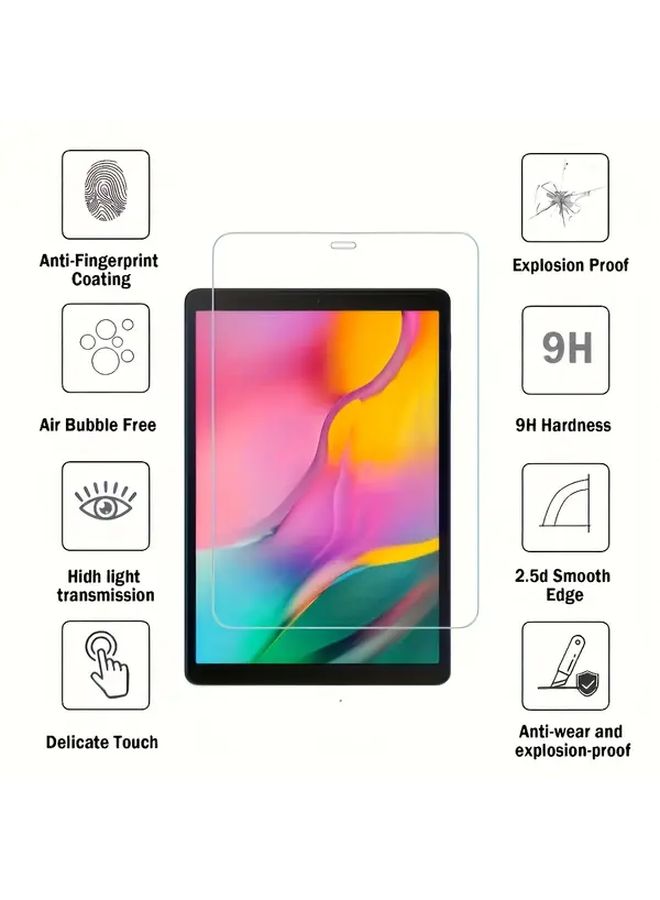2 Pack Tempered Glass Screen Protector for Samsung Tab A 10.1 2019 T510 T515 Scratch Resistant - Image 3