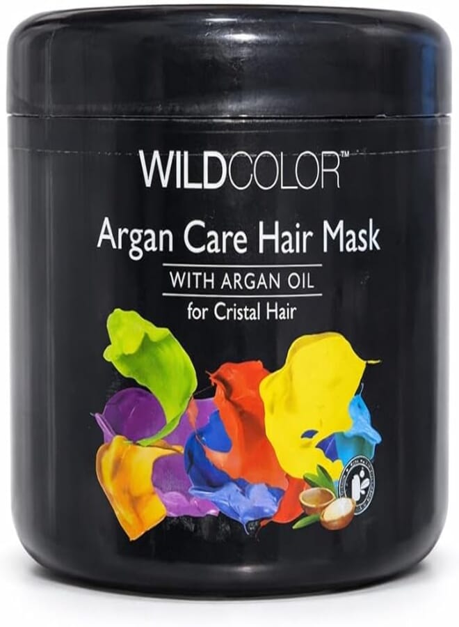 WILD COLOR Argan Care Hair Mask with Argan Oil, 500ml, Deep Nourishing Treatment for Dry Damaged Color-Treated Hair