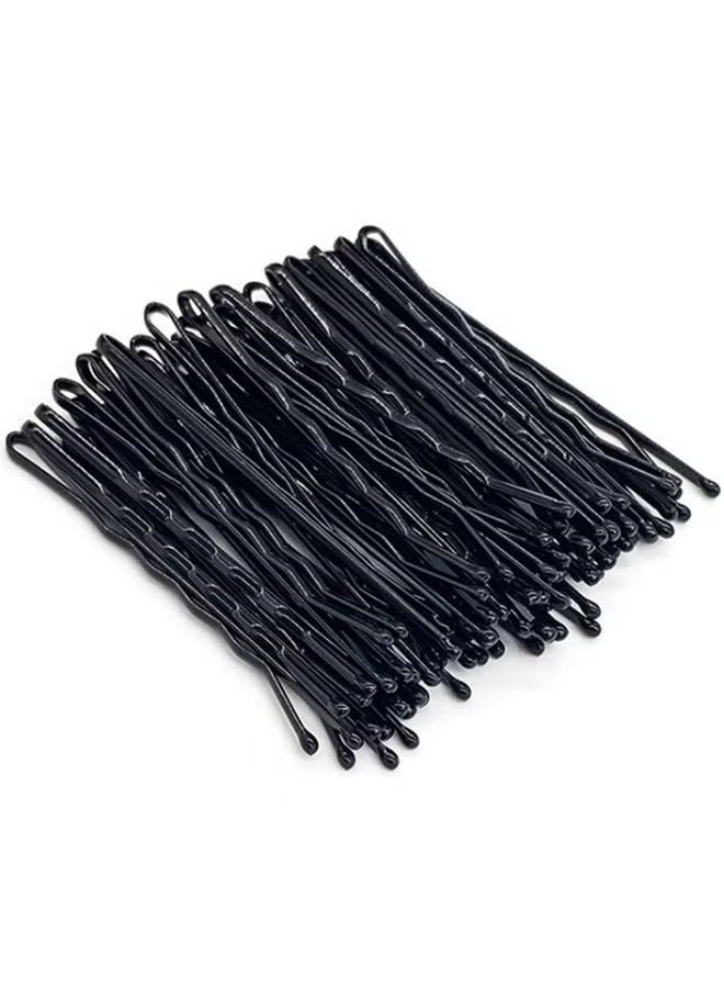 Hair Bobby Pins 200 pcs, Hair Pins with Cute Box, Metal Bobby Pins for Thick Hair, Great for All Hair Types Girls Women Hair Accessories 4.5cm Black - Image 4
