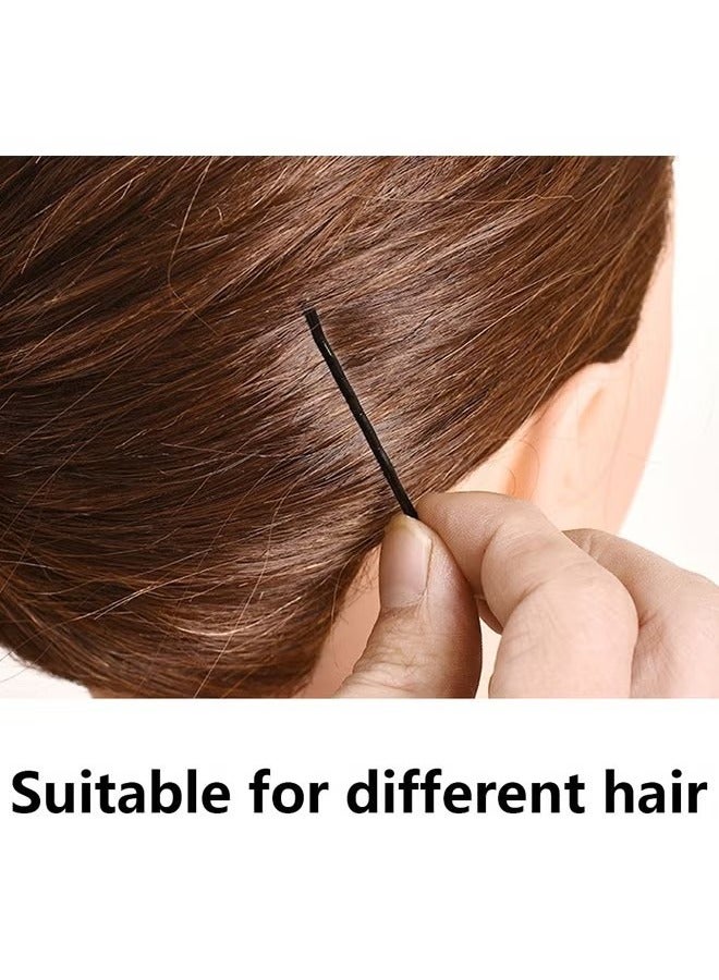 Hair Bobby Pins 200 pcs, Hair Pins with Cute Box, Metal Bobby Pins for Thick Hair, Great for All Hair Types Girls Women Hair Accessories 4.5cm Black - Image 5
