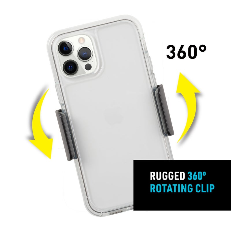 Nite Ize Squeeze Clippable Phone Holder - Cell Phone Accessories with Universal Design - Compatible with iPhones & Samsung Phones - Easy-to-Squeeze Clippable Phone Holder with 360 Rotating Clip - Image 4