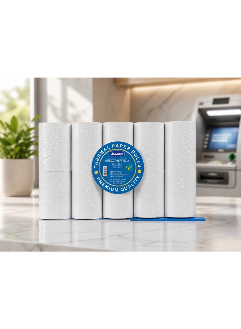 MADIBA ATM ROLL THERMAL PAPER - 10 ROLLS PER SHRINK - Image 3