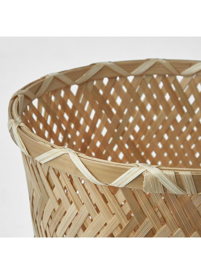 زبون وعاء نباتات مصنوع يدويًا من الخيزران، 15 سم - Image 3