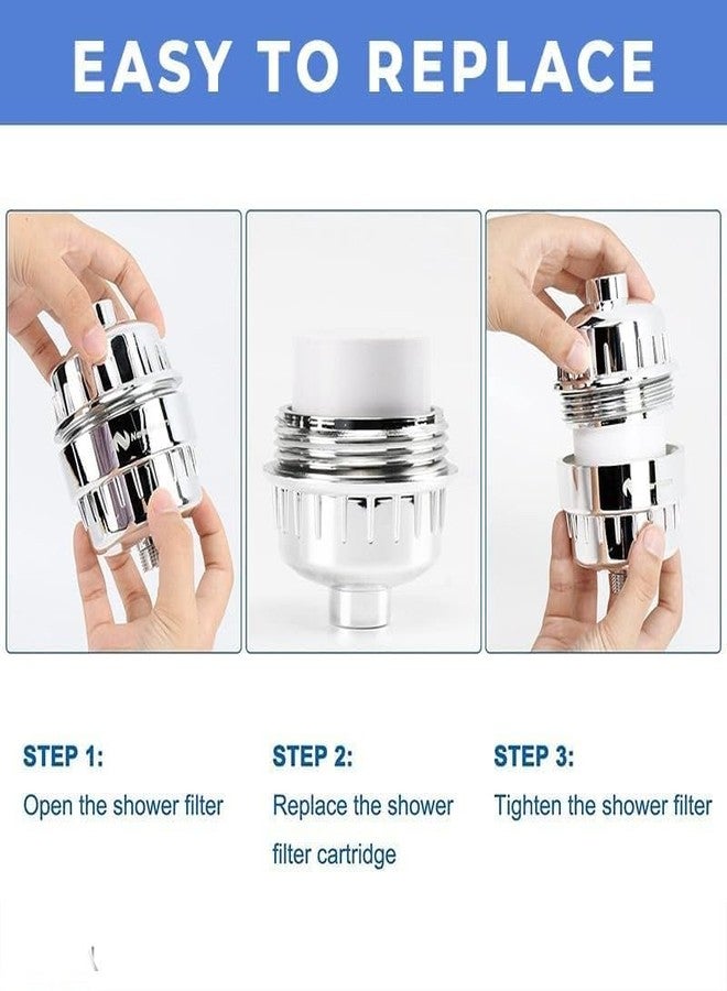 YAMATIC 15 Stage Replacement Cartridge for Shower Head & Tap Filter | 6 Month Life Water Filter Media | Reduces Chlorine, Rust & Dirt | Compatible Refill for Bathroom & Kitchen Use - Image 3