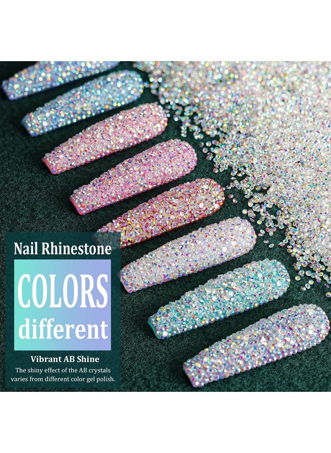 BELLEBOOST 15000 Mini Ab Diamond Beads For Nail Art Iridescent Like Swarovski Crystals 2 Trays By Belleboost  - Image 3