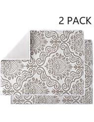 SUBEKYU SUBEKYU Subekyu Microfiber Dish Drying Mat 2 Pack, Super Absorbent Foldable Drying Pad under Dish Rack for Kitchen  - Image 1