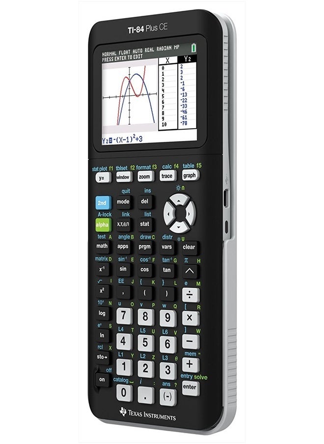 TEXAS INSTRUMENTS TI-84 Plus CE Graphing Calculator, Black  - Image 3