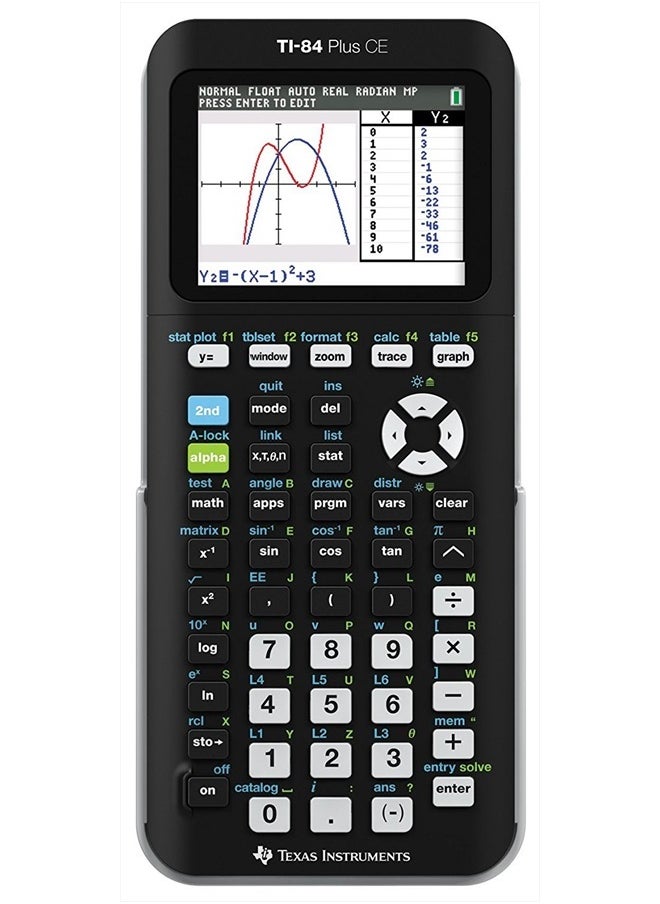 TEXAS INSTRUMENTS TI-84 Plus CE Graphing Calculator, Black  - Image 2