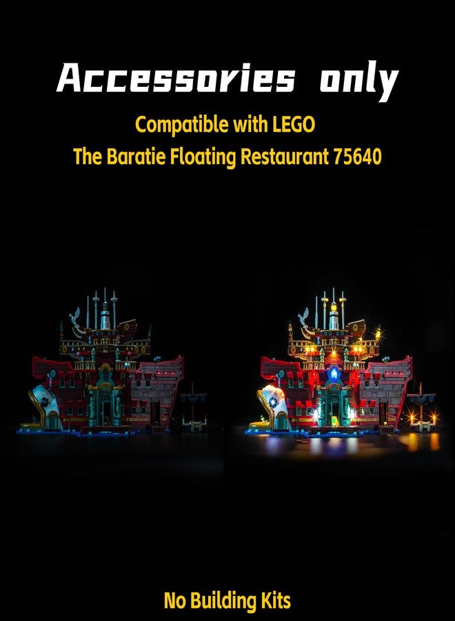 BrickBling LED Light Only, Compatible with Lego One Piece The Baratie Floating Restaurant 75640 - Excluding Model (RC Version) - Image 4