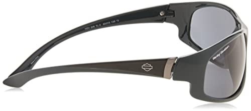 HARLEY DAVIDSON Harley-Davidson Men's Sport Wrap Sunglasses – Blue Frame Biker Sunglasses with UV Protection and Case Included - Image 3