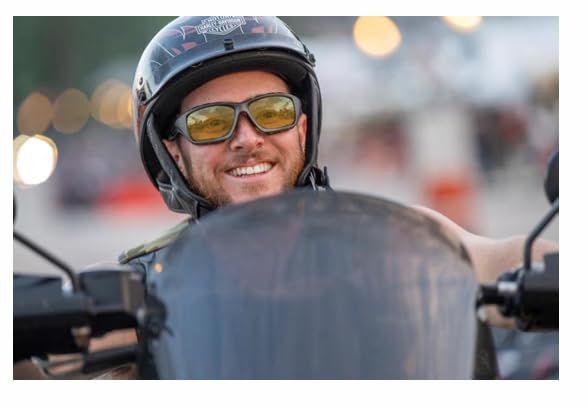 HARLEY DAVIDSON Harley-Davidson Men's Sport Wrap Sunglasses – Blue Frame Biker Sunglasses with UV Protection and Case Included - Image 5