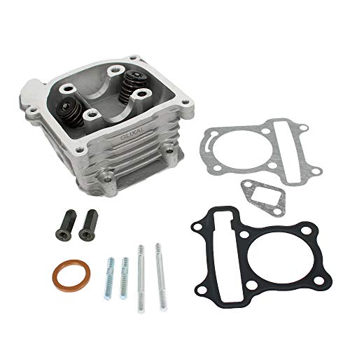 Glixal ATGT-52MM GY6 49cc 50cc to 105cc Engine 52mm Racing Cylinder Head Assy with Big Valves for 139QMB 139QMA Chinese Scooter Moped ATV Go Kart Quad (Non EGR, 23mm Big Valve Type) - Image 1