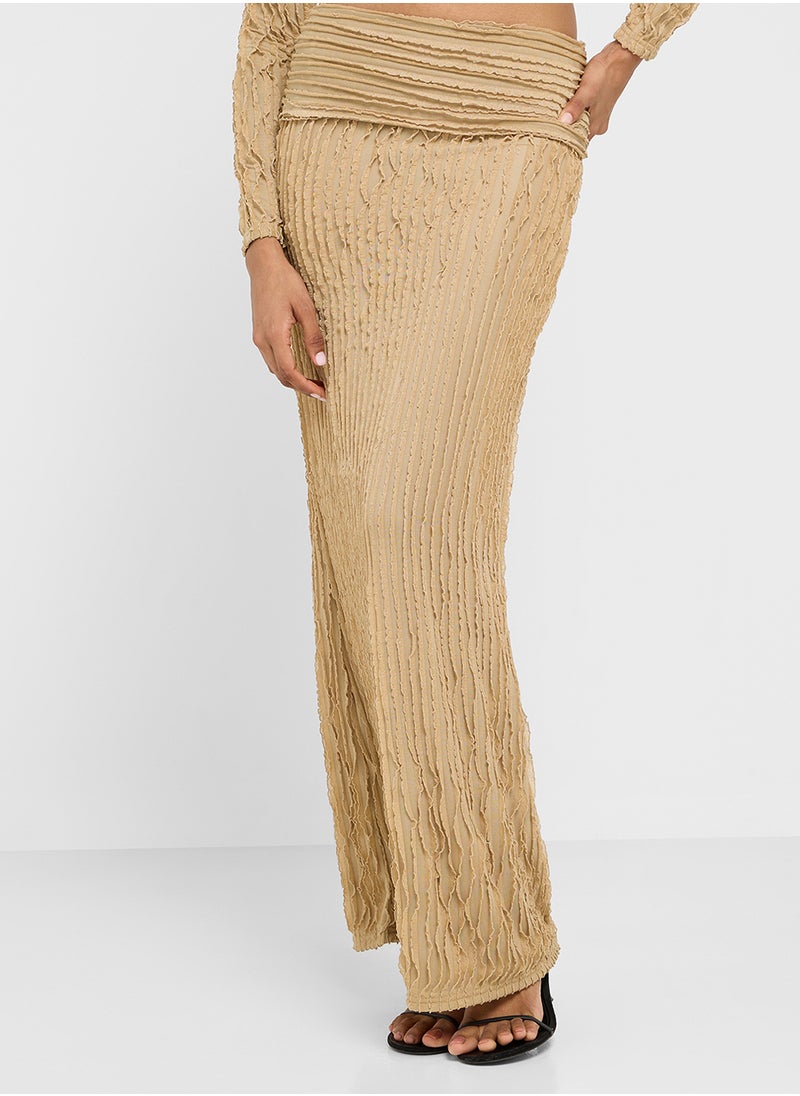 Ginger Off Shoulder Gather Detail Top & Skirt Coord Set  - Image 4