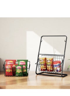 2 Tier Metal Fruit Basket Kitchen Countertop Storage Vegetable Basket Stand, Kitchen Double Storage Rack, Fruit and Vegetable Storage Rack, Snack Rack - pzsku/ZFC690F4246064642CB30Z/45/_/1710865421/6787a705-1748-4c4c-8708-e61035b40c17