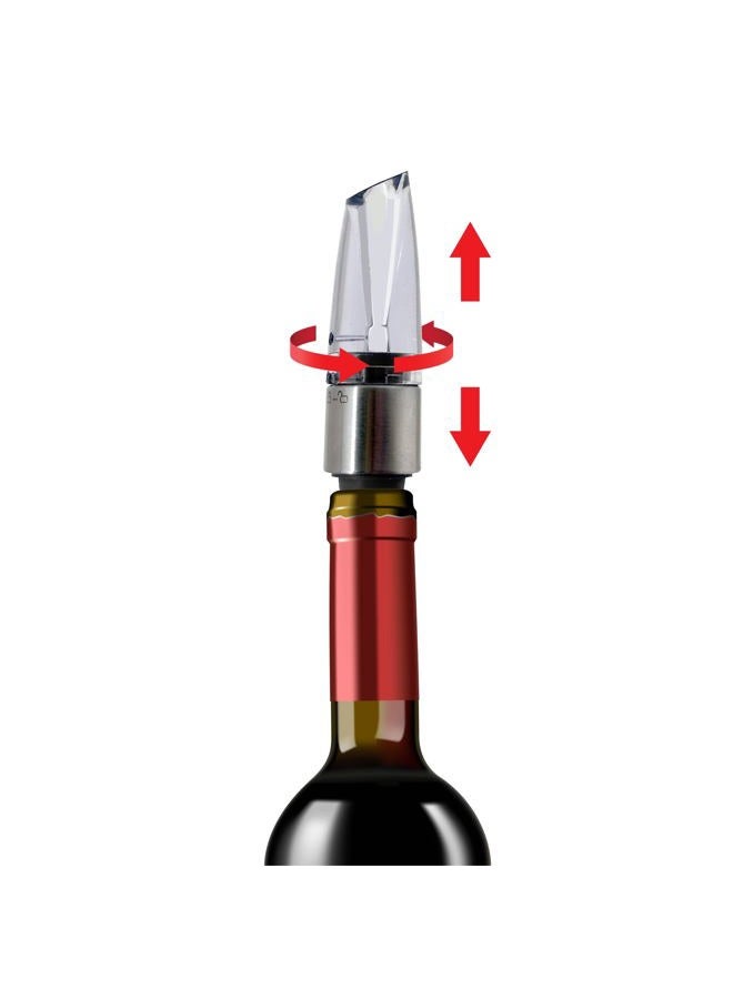 Jokari Premium 2 in 1 Wine Stopper and Detachable Aerator for Drip-Free Pouring and Enhanced Flavor. Water Tight Leakproof Design for Freshness. Perfect Wine Accessory Gift (1) - Image 3