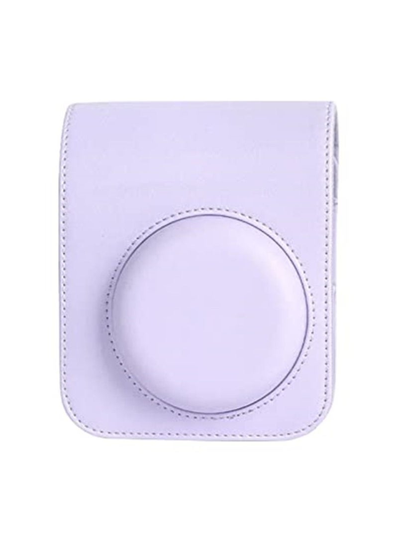 Case for Fujifilm Instax Mini 12 Camera PU Leather Instant Camera Cover with Adjustable Strap Designed Cover for Fujifilm Instax Mini 12 Instant Camera Bag  - Image 4