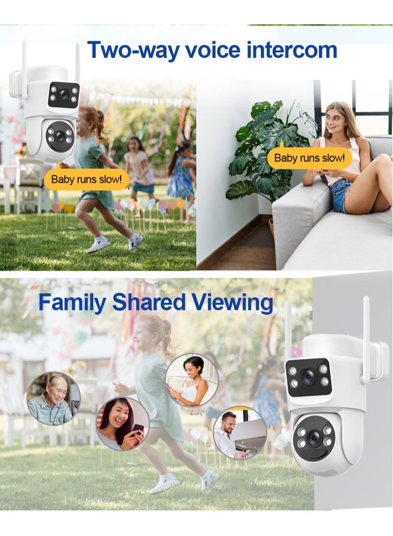 4K 8MP Solar Camera 4G PTZ Cameras Outdoor Dual Lens IP Camara Solar Panel CCTV Security Built in Battery PIR Cam (including SIM card) - Image 5