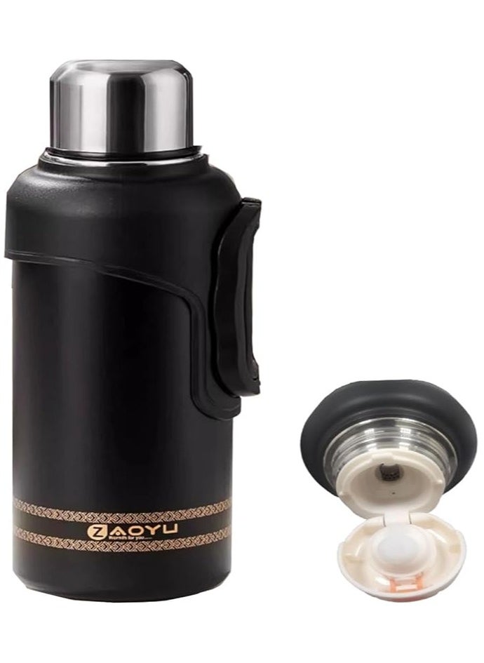 TYCOM - Thermal Insulated Water Bottle 1000 ML 316 Stainless Steel Double Wall Vacuum insulated Water Bottles for Hot Cold Water Gym Bottle Flask Bottle Side Handle - Image 1