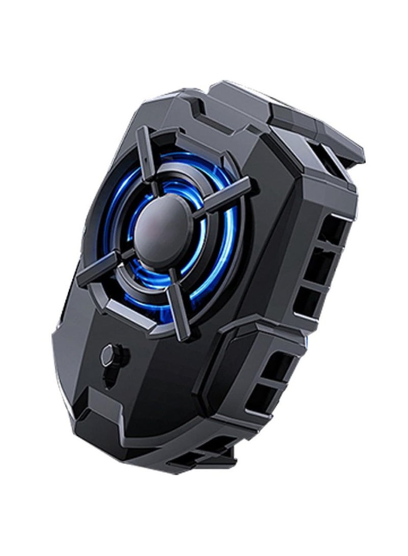 Memo Fast Cooling Mobile Phone Cooler DLA7 , Phone Cooler for Gaming With Cable Type-C, 2 Speed Gears , Magnetic and Clip Semiconductor Ice Affect Refrigerator Radiator, RGB Light, Ultra Quiet , Compatible with iPhone & Android Gaming Phones - Image 1