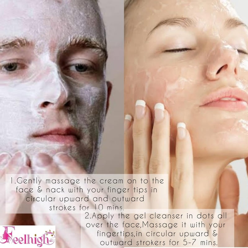 Feelhigh Face And Body Papaya Cream 500gm And Cucumber Gel500gm Skin care Products - Image 3