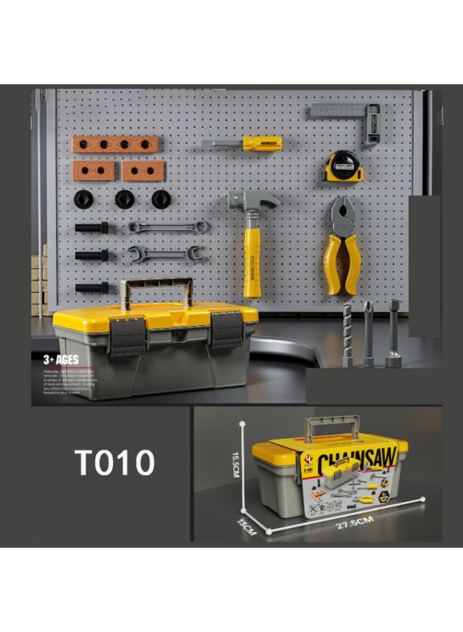 Children's Toolbox Toy Set Boy Repair Electric Drill Repair Box Screw Assembly Engineer Wholesale-Color:Portable Box Electric Drill Tool Combination - Image 5