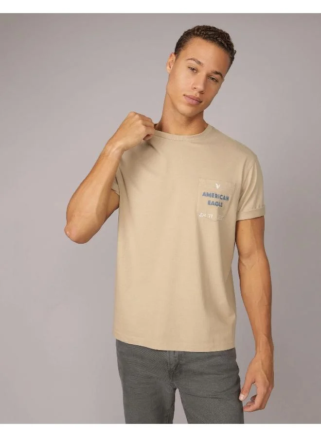 امريكان ايجل AE Elevated Logo Graphic T-Shirt