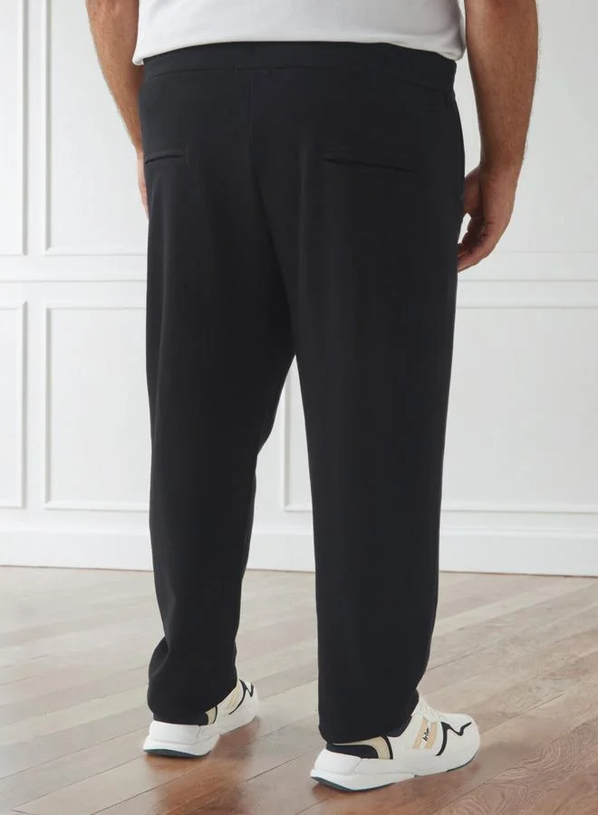 Maxim  Men Regular Fit Bonded Knit Flexi Waist Joggers for Men | Best Price UAE