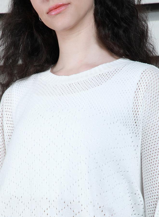 هاي ستار بلوزة محبوكة بقصة مريحة وأكمام وطواطية - Image 5