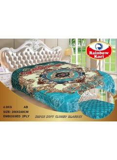 Luxury Double-Sided Winter Blanket - Soft, Silky, and Luxuriously Textured Double-Layer Bed Blanket - 4 kg - 200 x 240 cm - Heavy Blanket, Textured Blanket, Thick Double-Layer Winter Blanket - Ideal for Sleeping and Winter Furnishings