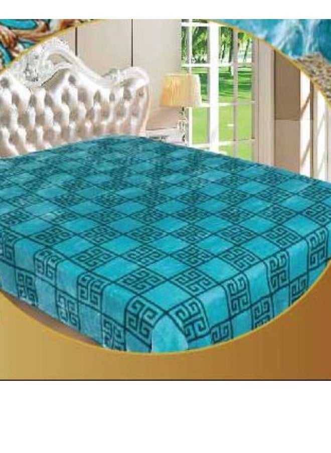 Rainbow Luxury Double-Sided Winter Blanket - Soft, Silky, and Luxuriously Textured Double-Layer Bed Blanket - 4 kg - 200 x 240 cm - Heavy Blanket, Textured Blanket, Thick Double-Layer Winter Blanket - Ideal for Sleeping and Winter Furnishings  - Image 2