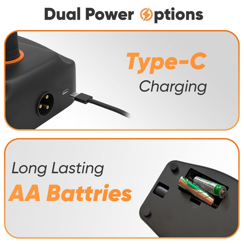 DIGIMORE ميكروفون مكبر صوت مكتبي بطول 24 بوصة مع رقبة مرنة | مدخل XLR، مفتاح تشغيل/إيقاف | مثالي للاجتماعات، مؤتمرات الفيديو، البث، المحاضرات (D-660) - Image 4