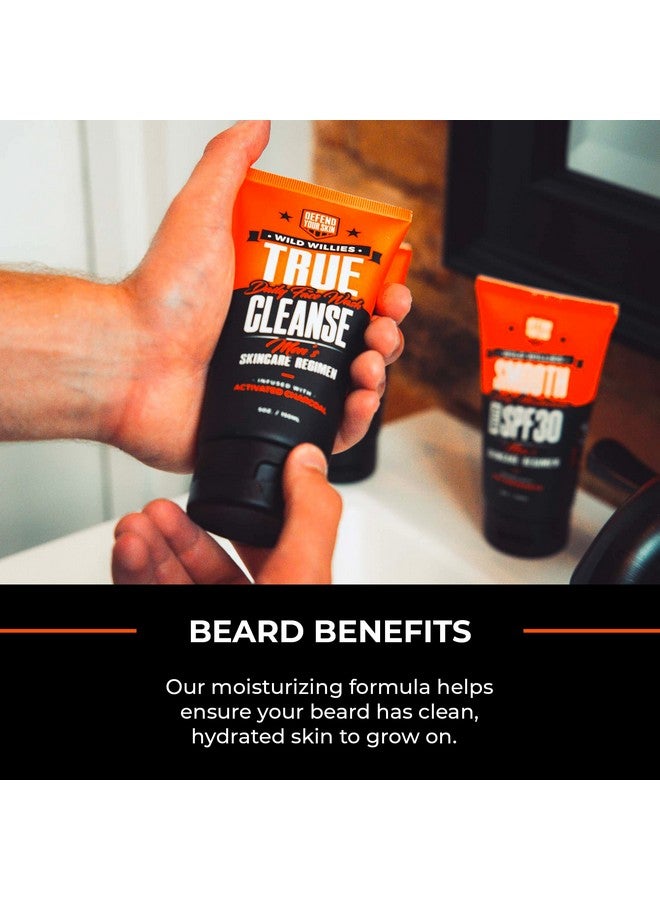 وايلد ويليس غسول ومقشر الوجه للرجال من وايلد ويليز ترو كلينز مع غسول الوجه المقشر بالفحم النشط ينظف الأوساخ والزيوت بعمق من المسام - مكونات غنية بالنباتات لبشرة رطبة ومنشطة - Image 3