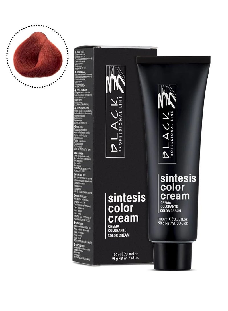 Black Professional Line Sintesis Ruby Hair Color Cream 7.60 – Permanent Color 100ml - Image 1