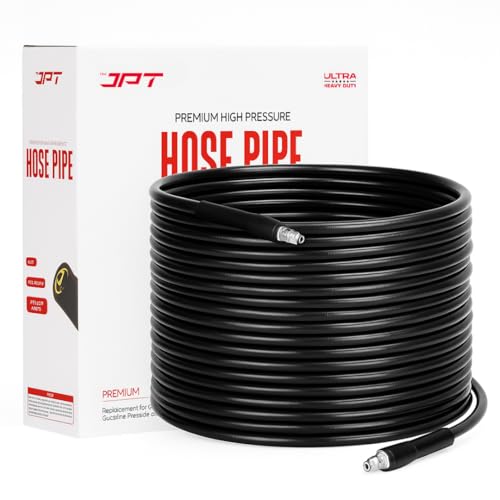JPT Ultra Heavy-Duty 15Mtr High Pressure Hose Pipe Compatible with Bosch AQT/Aquatak 100, 110, 120, 125 & 130 Series | B.P Upto 450 Bars | Premium PVC + PE Layers & Reinforced Braid - Image 1
