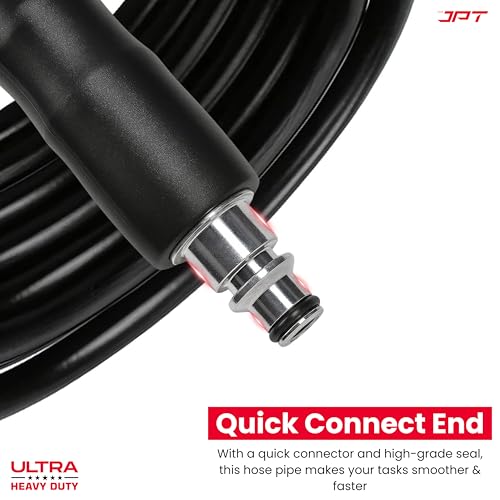 JPT Ultra Heavy-Duty 15Mtr High Pressure Hose Pipe Compatible with Bosch AQT/Aquatak 100, 110, 120, 125 & 130 Series | B.P Upto 450 Bars | Premium PVC + PE Layers & Reinforced Braid - Image 3