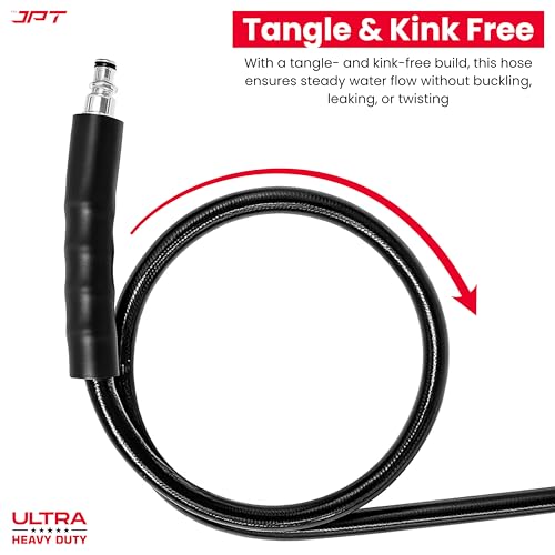 JPT Ultra Heavy-Duty 15Mtr High Pressure Hose Pipe Compatible with Bosch AQT/Aquatak 100, 110, 120, 125 & 130 Series | B.P Upto 450 Bars | Premium PVC + PE Layers & Reinforced Braid - Image 4
