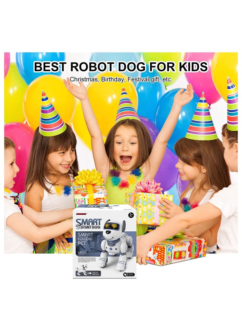 Generic - Remote Control Robot Dog Toy Programmable Smart Robot Dog for Kid Interactive Dancing Walking Singing Stunt Robot Dog Educational Toy Birthday Party Gift - Image 1
