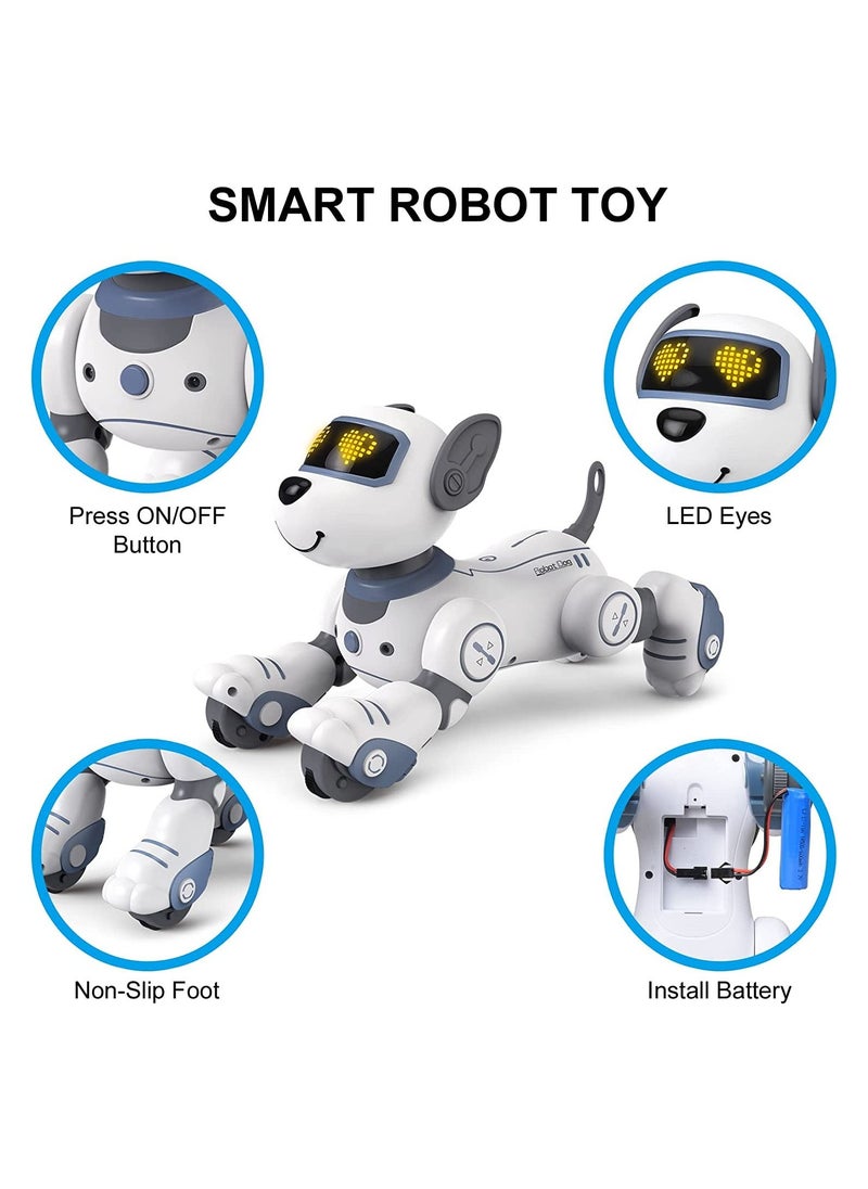 Generic - Remote Control Robot Dog Toy Programmable Smart Robot Dog for Kid Interactive Dancing Walking Singing Stunt Robot Dog Educational Toy Birthday Party Gift - Image 1
