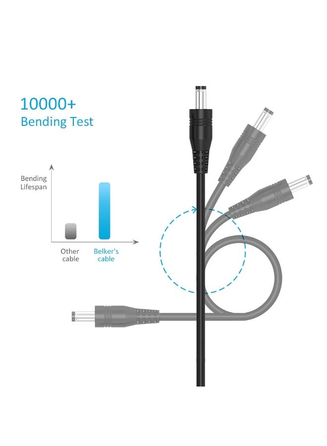 Chabeia Universal 5V DC Power Cable USB to DC 5.5 2.1 mm Plug Connector Tip Charging Cord with Most Frequently Used Interface Type - Image 5