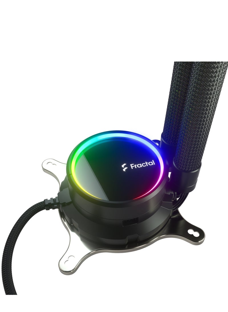 Fractal Design Fractal Design Celsius+ S24 Prisma PWM ARGB 85.71 240mm Silent Performance Slim Radiator CFM Liquid CPU Cooler | FD-W-2-S2402  - Image 4