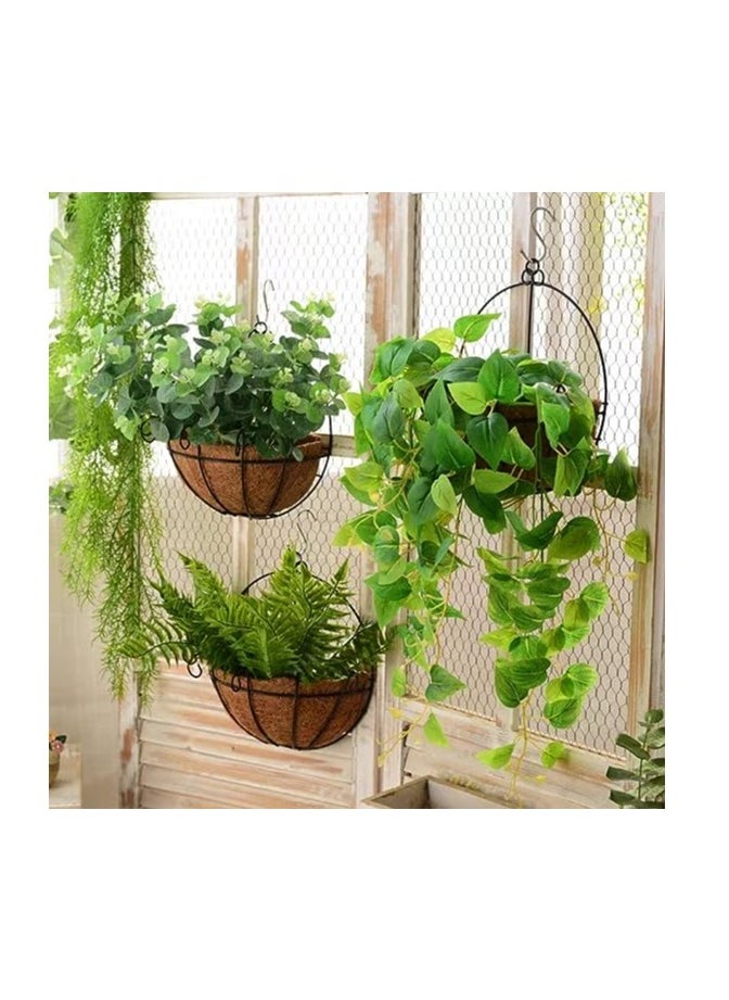 HOME TASTE TOMSUN Wall Hanging Planters Wall-Mounted Planter Ideal for Balconies, Gardens, and Indoor Spaces  - Image 3