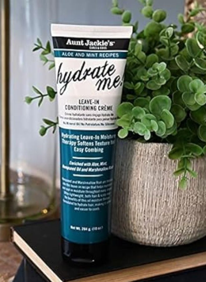 أنت جاكيز وصفات الألوة بالنعناع هيدرات مي  كريم مرطب للشعر خفيف الوزن للغاية مع بذور القنب وجذور الخطمي 10 أونصة - Image 3