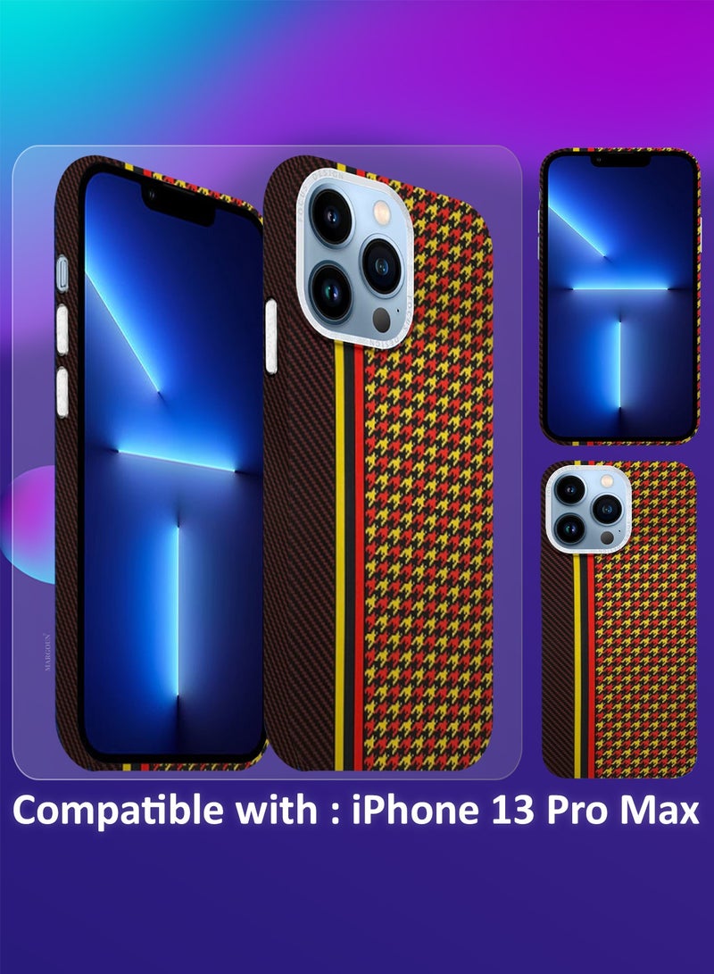 CATANES Ultra-Slim Woven Pattern Case Cover for iPhone 13 Pro Max - Lightweight Protective Back Case - Racing Weave - Image 3