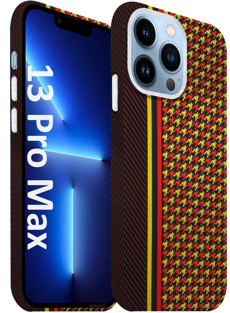 CATANES Ultra-Slim Woven Pattern Case Cover for iPhone 13 Pro Max - Lightweight Protective Back Case - Racing Weave - Image 1