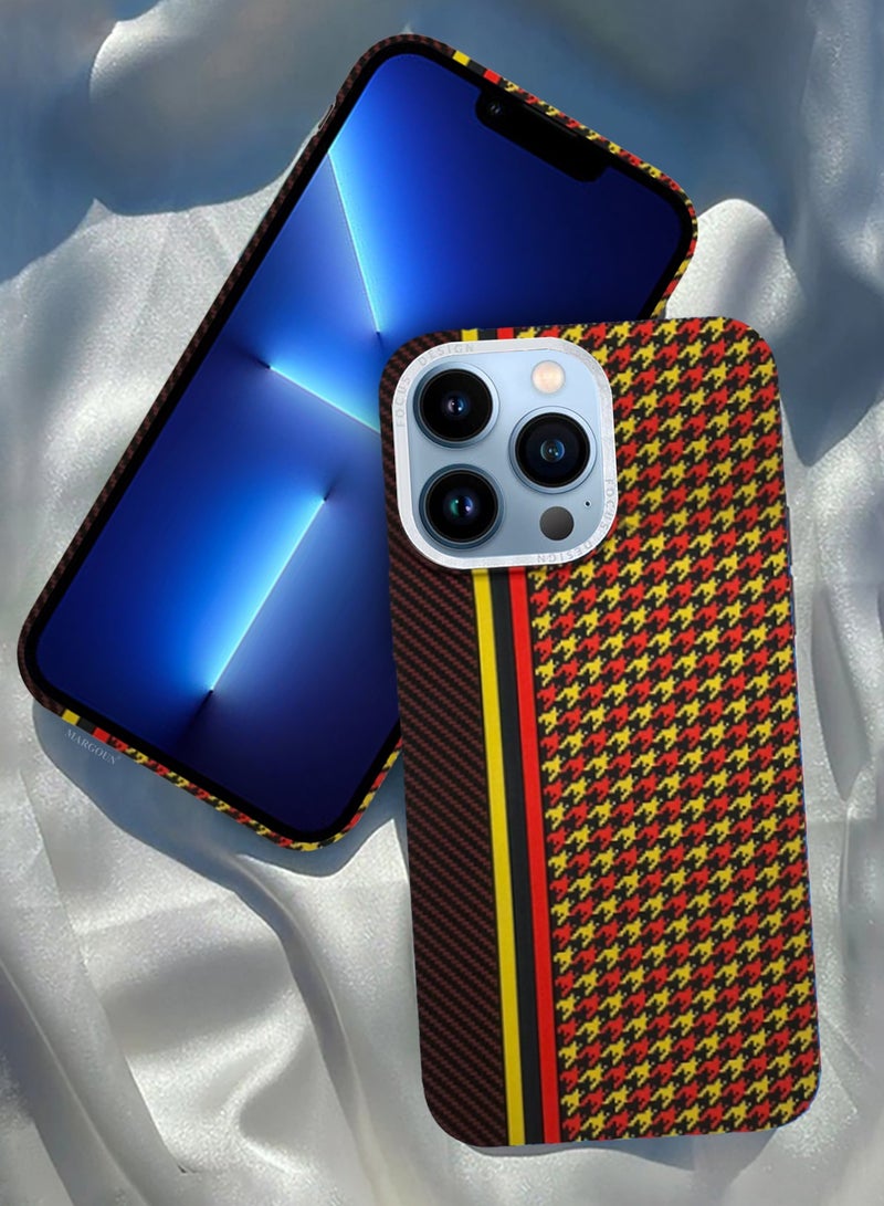 CATANES Ultra-Slim Woven Pattern Case Cover for iPhone 13 Pro Max - Lightweight Protective Back Case - Racing Weave - Image 4