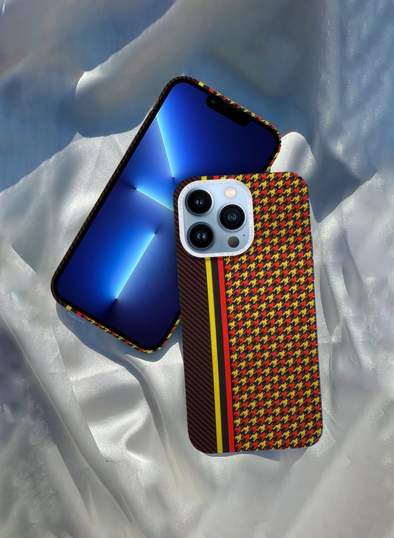 CATANES Ultra-Slim Woven Pattern Case Cover for iPhone 13 Pro Max - Lightweight Protective Back Case - Racing Weave - Image 5