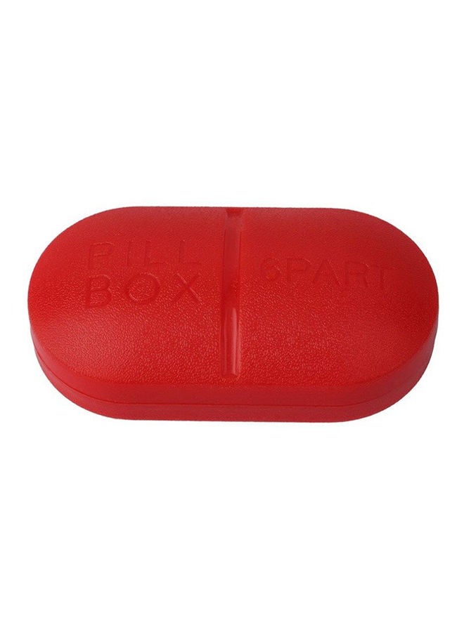 NIBEMINENT 6 Compartments Pill Box Red Medium