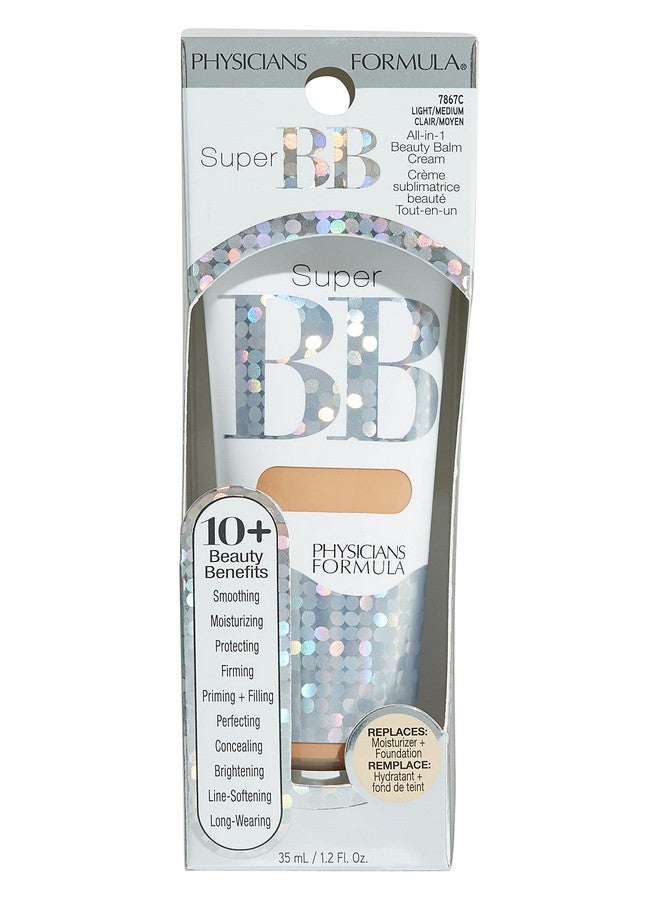 Physicians Formula Super BB Cream. All in 1 Tinted Beauty Balm Foundation Cream, Sheer Moisturizing Coverage, Cruelty Free Light/Medium - Image 3